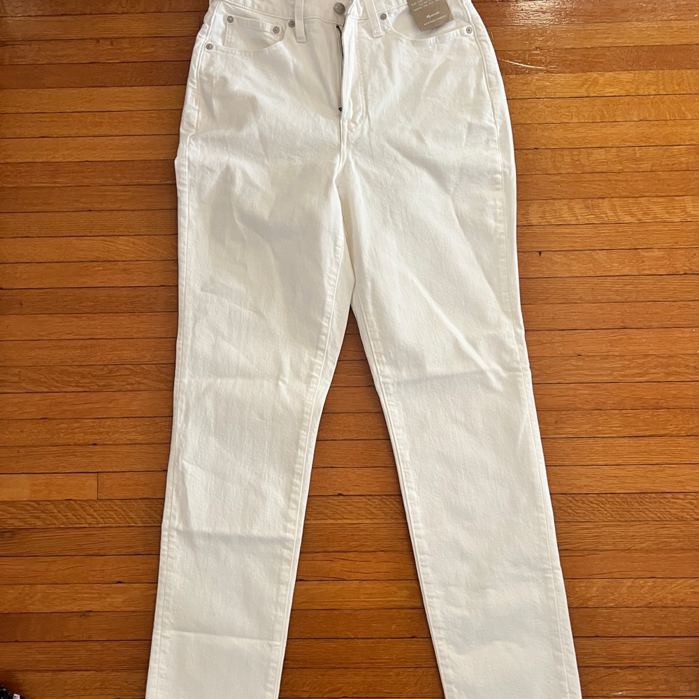 NWT Madewell White Jeans Size 28T
